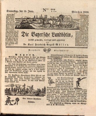 Bayerische Landbötin Donnerstag 28. Juni 1832