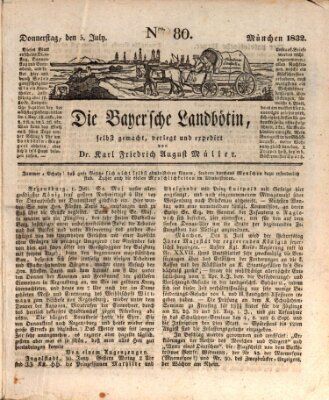 Bayerische Landbötin Donnerstag 5. Juli 1832