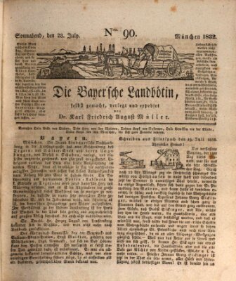 Bayerische Landbötin Samstag 28. Juli 1832