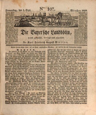 Bayerische Landbötin Donnerstag 6. September 1832