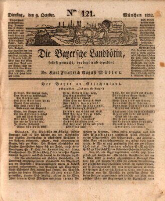 Bayerische Landbötin Dienstag 9. Oktober 1832