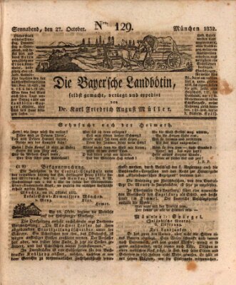 Bayerische Landbötin Samstag 27. Oktober 1832