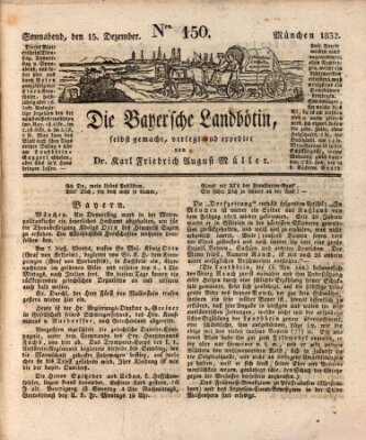 Bayerische Landbötin Samstag 15. Dezember 1832