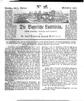 Bayerische Landbötin Dienstag 5. Februar 1833