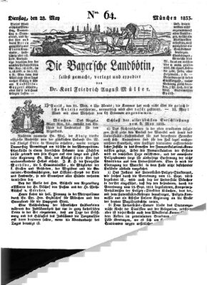 Bayerische Landbötin Dienstag 28. Mai 1833