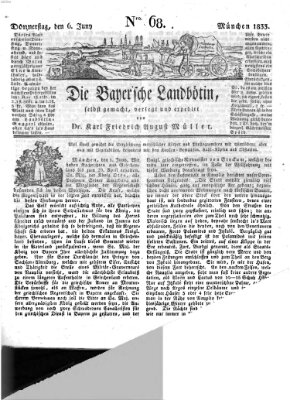 Bayerische Landbötin Donnerstag 6. Juni 1833