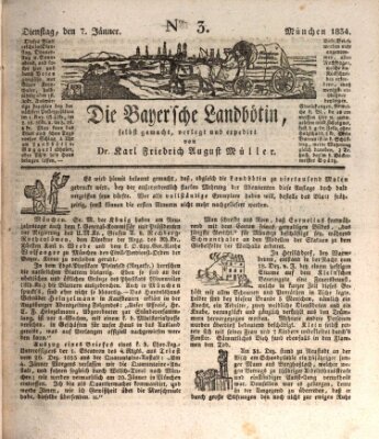 Bayerische Landbötin Dienstag 7. Januar 1834