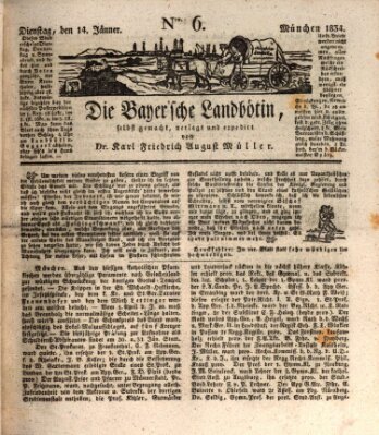 Bayerische Landbötin Dienstag 14. Januar 1834