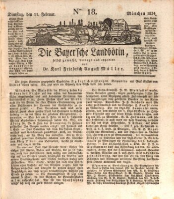 Bayerische Landbötin Dienstag 11. Februar 1834