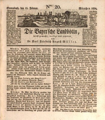 Bayerische Landbötin Samstag 15. Februar 1834