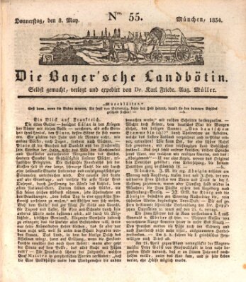 Bayerische Landbötin Donnerstag 8. Mai 1834