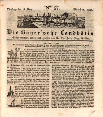 Bayerische Landbötin Dienstag 13. Mai 1834