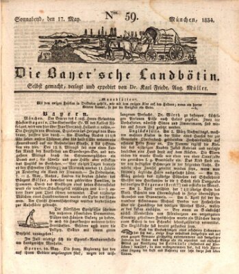 Bayerische Landbötin Samstag 17. Mai 1834