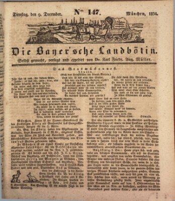 Bayerische Landbötin Dienstag 9. Dezember 1834