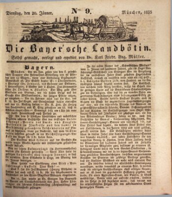 Bayerische Landbötin Dienstag 20. Januar 1835