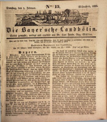 Bayerische Landbötin Dienstag 3. Februar 1835