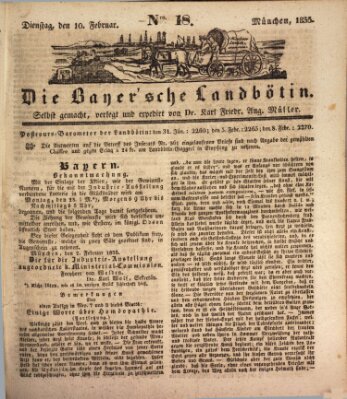 Bayerische Landbötin Dienstag 10. Februar 1835