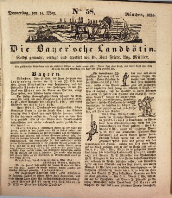 Bayerische Landbötin Donnerstag 14. Mai 1835