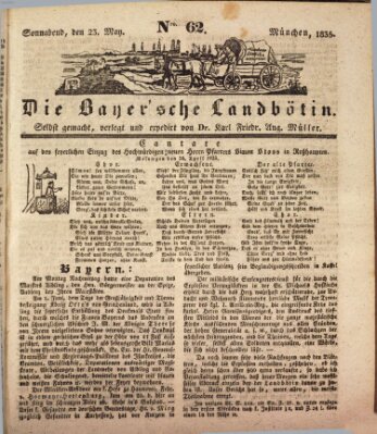 Bayerische Landbötin Samstag 23. Mai 1835