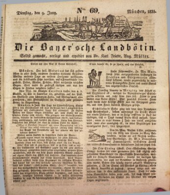 Bayerische Landbötin Dienstag 9. Juni 1835