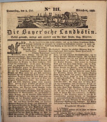 Bayerische Landbötin Donnerstag 8. Oktober 1835