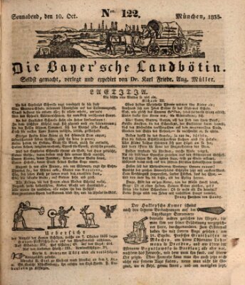 Bayerische Landbötin Samstag 10. Oktober 1835
