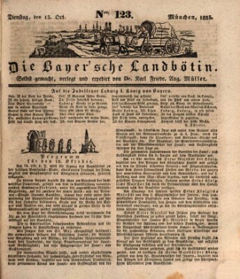 Bayerische Landbötin Dienstag 13. Oktober 1835