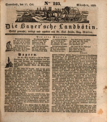 Bayerische Landbötin Samstag 17. Oktober 1835