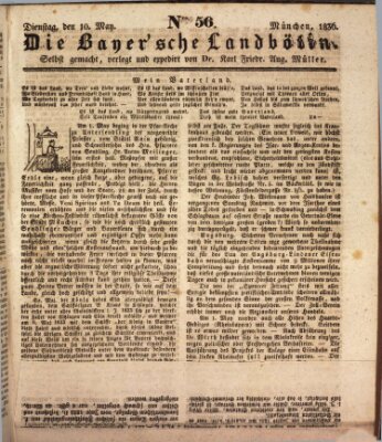 Bayerische Landbötin Dienstag 10. Mai 1836