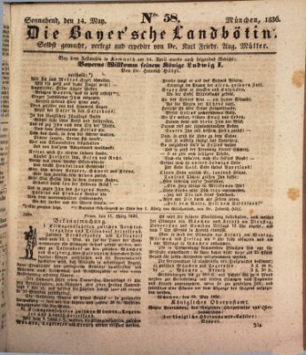 Bayerische Landbötin Samstag 14. Mai 1836