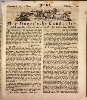 Bayerische Landbötin Samstag 21. Mai 1836