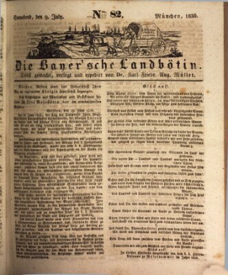 Bayerische Landbötin Samstag 9. Juli 1836