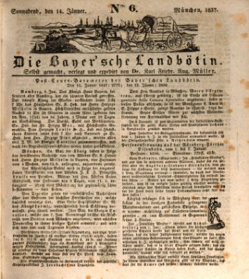 Bayerische Landbötin Samstag 14. Januar 1837