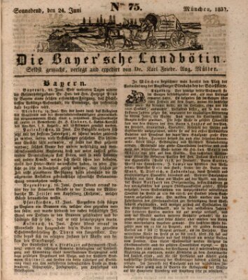 Bayerische Landbötin Samstag 24. Juni 1837