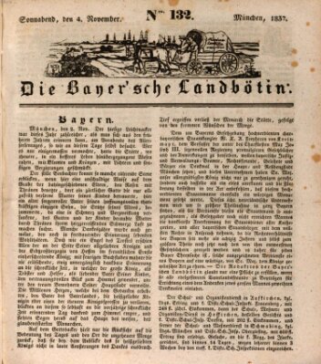 Bayerische Landbötin Samstag 4. November 1837