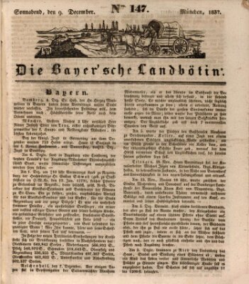 Bayerische Landbötin Samstag 9. Dezember 1837