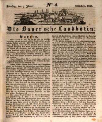 Bayerische Landbötin Dienstag 9. Januar 1838