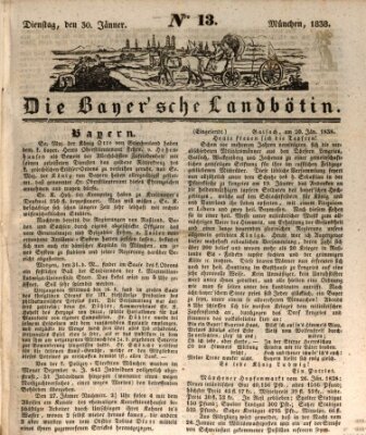 Bayerische Landbötin Dienstag 30. Januar 1838