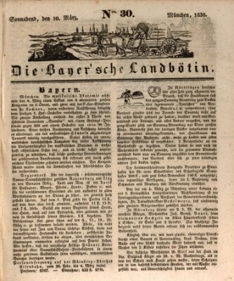 Bayerische Landbötin Samstag 10. März 1838