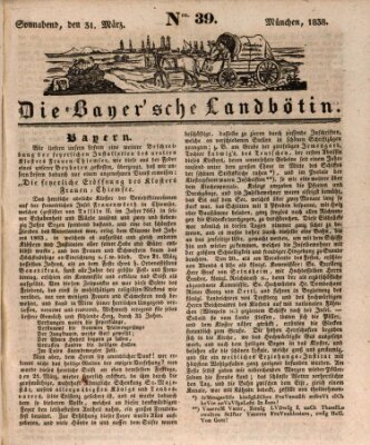 Bayerische Landbötin Samstag 31. März 1838