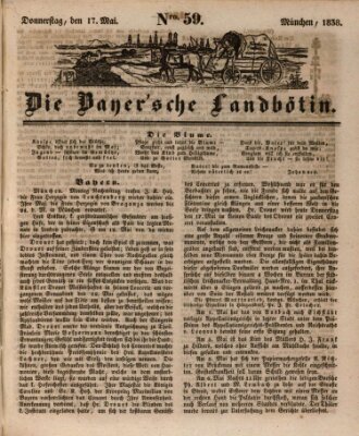 Bayerische Landbötin Donnerstag 17. Mai 1838