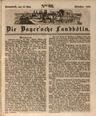 Bayerische Landbötin Samstag 26. Mai 1838