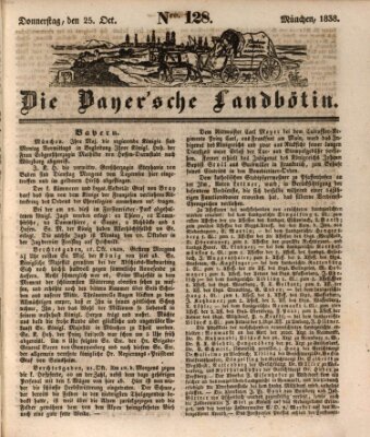 Bayerische Landbötin Donnerstag 25. Oktober 1838