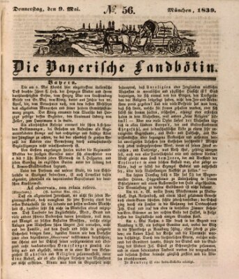 Bayerische Landbötin Donnerstag 9. Mai 1839