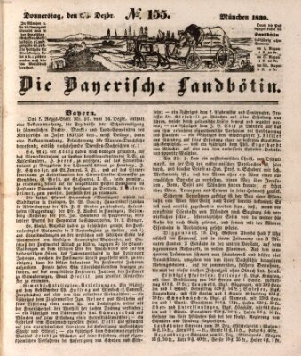 Bayerische Landbötin Donnerstag 26. Dezember 1839
