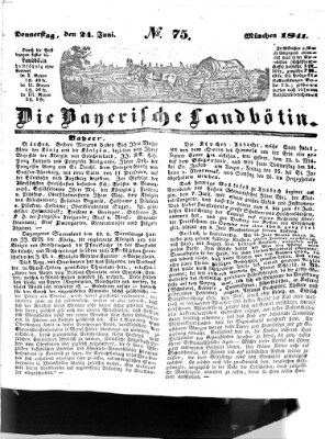 Bayerische Landbötin Donnerstag 24. Juni 1841