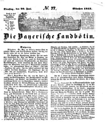 Bayerische Landbötin Dienstag 29. Juni 1841