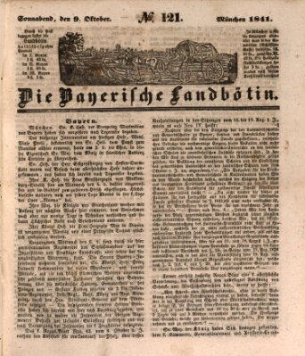 Bayerische Landbötin Samstag 9. Oktober 1841