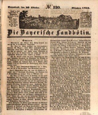 Bayerische Landbötin Samstag 30. Oktober 1841