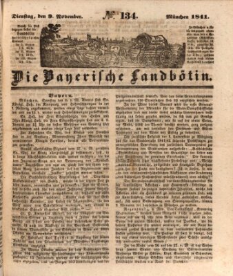 Bayerische Landbötin Dienstag 9. November 1841